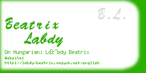 beatrix labdy business card